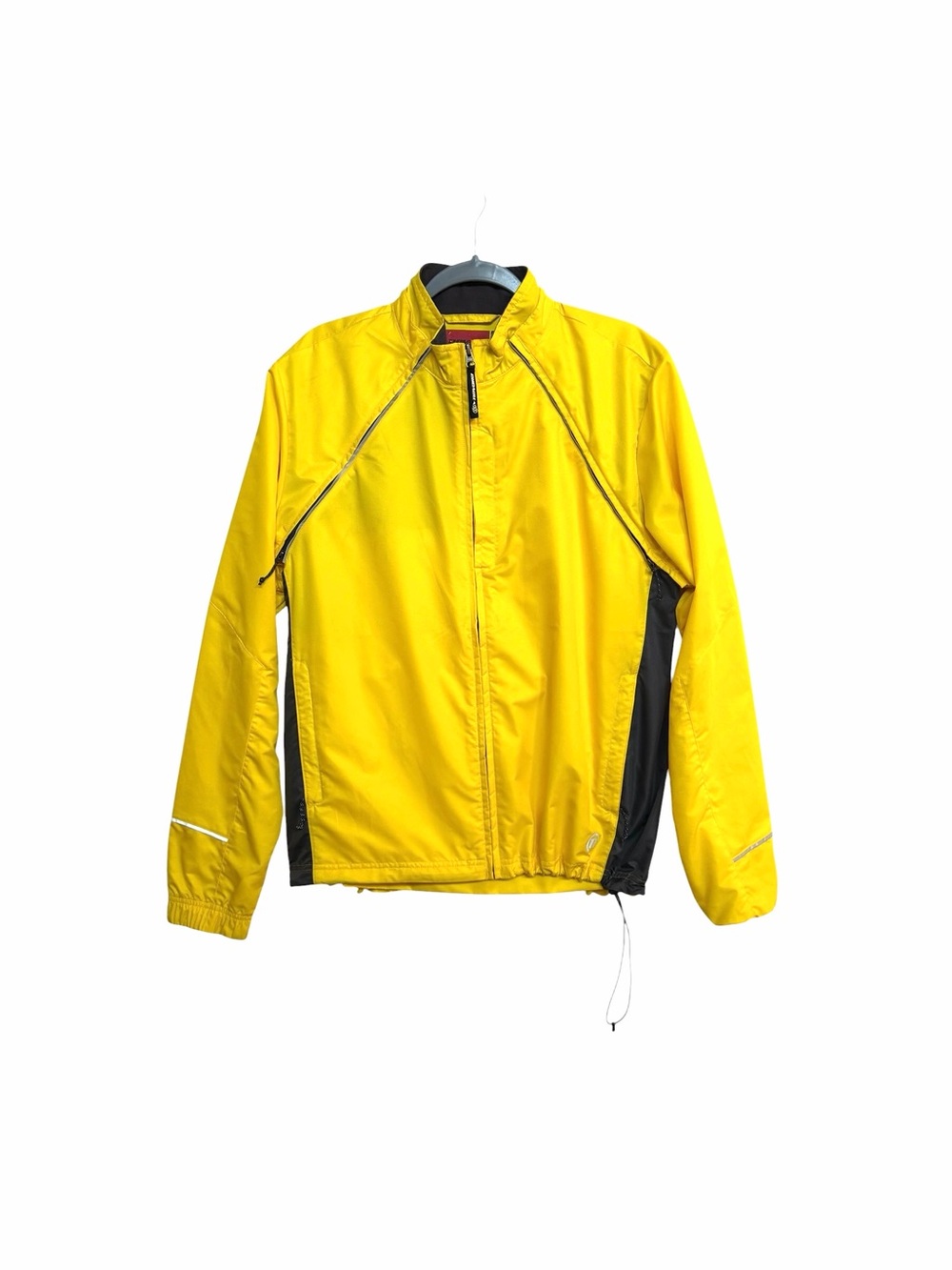 Novara Cycling Jacket Windbreaker Yellow Black Reflective Men’s Large